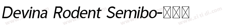 Devina Rodent Semibo字体转换